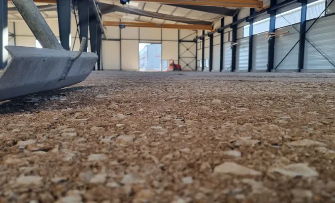 Réglage avant dallage pour la société Cabanel TP chez Irrifrance à Paulhan, Béziers, MOUSSAY TP